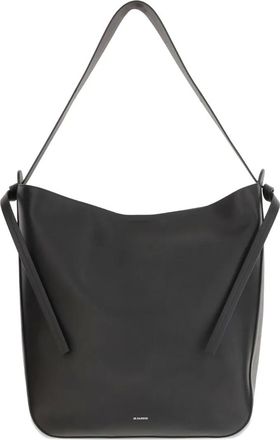 Jil Sander Borsa a spalla in pelle - Nero