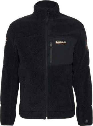 Napapijri Yupik Teddy Orsetto Jacket - Heren - Zomerjassen - Zwart - 3XL - Jassen