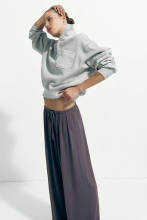 H&M Jersey Drawstring Trousers in Dusty Purple at Nordstrom, Size X-Small