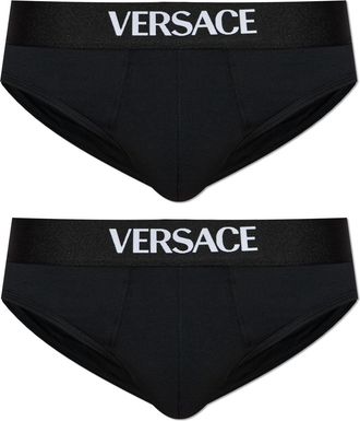 Versace 2-pack Of Cotton Briefs