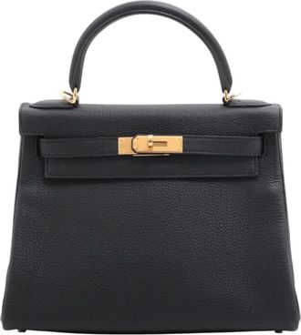 Herm&egrave;s Borsa a tracolla Kelly II Retourne 28 in pelle Togo 2022 - Nero