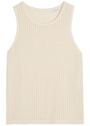 Wax London Prim Cotton-knit Vest - Ecru - S