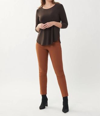 Joseph Ribkoff Pull-On Ankle Pants In Maple