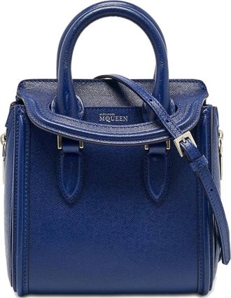 Alexander McQueen Borsa tote Heroine in pelle - Blu