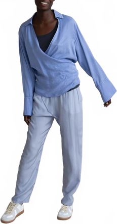 Humanoid Lee Wrap Style Blouse In Sky