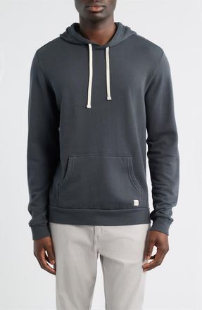 Marine Layer Cotton Blend French Terry Pullover Hoodie in Asphalt Grey at Nordstrom, Size Xx-Large