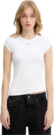 Diesel T-Angie-Od T-Shirt - Dames - T-shirts - Wit - S - Katoen - Tops