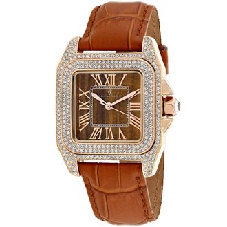 Christian Van Sant Womens Yellow and Brown dial Watch