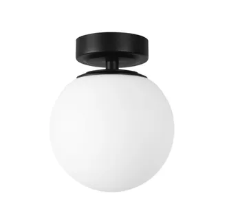 Forlight Forlight - Giro - L&aacute;mpara De Techo Para Ba&ntilde;o Con Ip44 Para Bombilla E14 En Forma De Esfera. Plaf&oacute;n De Techo De Color Negro
