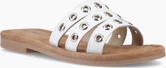 Hush Puppies Womens Taylor Womens Mules - White - Size: 3