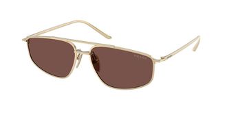 Prada PR C51S ZVN80T Womens Sunglasses Gold Size 58