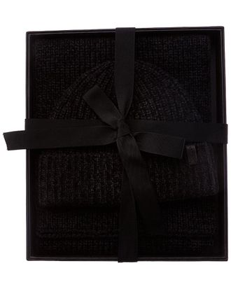 Vince 2Pc Shaker Stitch Wool & Cashmere-Blend Hat & Scarf Set