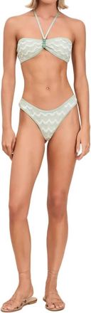 Devon Windsor Portia Halter Bikini Top In Aloe