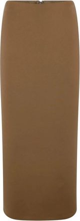 Max Mara Rechte Maxi Rok - Dames - Midirokken - Bruin - S - Rokken