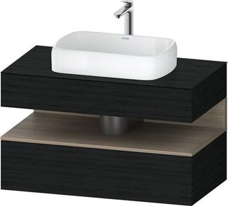 Duravit Duravit - Qatego Consola Mueble Bajo Lavabo, 1 Extra&iacute;ble, 1 Caj&oacute;n