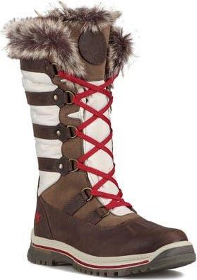 Santana Canada Marlyna Waterproof Winter Boot in Chestnut /Ice at Nordstrom Rack, Size 10