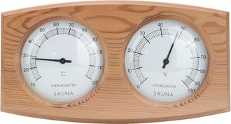 OEM Termohigr&oacute;metro De Madera 2 En 1, Accesorios Para Sauna Y Hammam