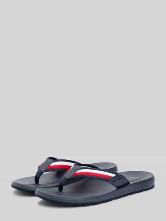 Tommy Hilfiger Zehentrenner mit Logo Details in Marine, Gr&ouml;&szlig;e 41