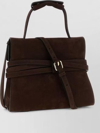 Moschino leather top handle shoulder bag