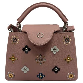 Louis Vuitton Louis Vuitton Mechanische Bloemen Capucines BB Magnolia Tas in Roze Taurillon Leer