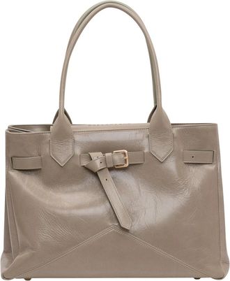 Ballantyne Kate Buckled Tote Bag - Dames - Shoppers - Bruin - ONE Size - Leer - Tassen