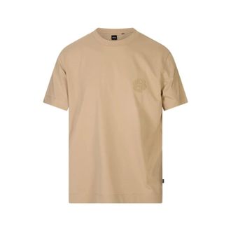 HUGO BOSS Tops, Heren, Beige, XL, Katoen, Tames 52 T-shirt