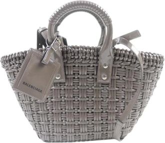 Balenciaga Pre-owned Handbags, female, Gray, Size: ONE SIZE Pre-owned Vintage Basket