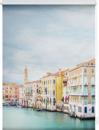 Lichtblick Original Seitenzugrollo »Rollo Klemmfix, ohne Bohren, blickdicht, Venedig - Blau« blickdicht Blendschutz Sichtschutz freihängend