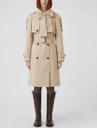 Burberry Trench doppiopetto Burberry in misto cotone