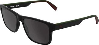 Lacoste L6076S 002 Zonnebrillen - Heren - Zonnebrillen - Zwart - 58 MM - Accessoires