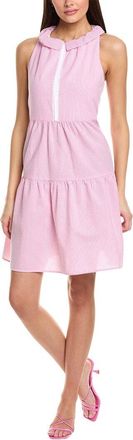 Sara Campbell Seersucker Halter Midi Dress