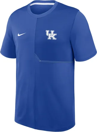 Nike Kentucky Sideline Coach Nike Mens Dri-FIT College Top in Blue | 03B2054NNKY-GQK