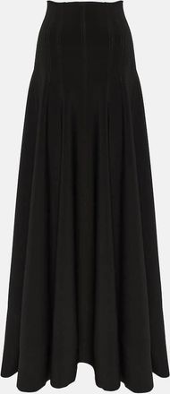 Norma Kamali Grace high-rise jersey maxi skirt