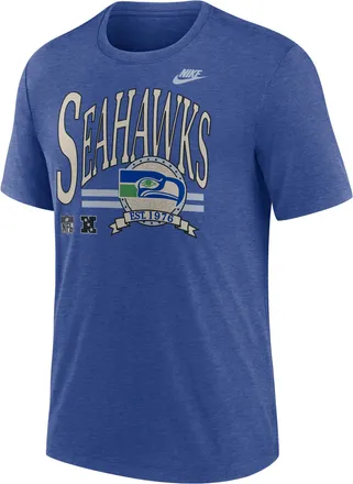 Nike Seattle Seahawks Rewind Nike Mens NFL T-Shirt in Blue | NJFDEX49V78-KCB