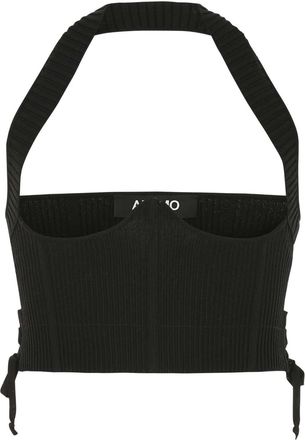 ADĀMO Andrea Adamo Black Stretch Viscose Blend Bodice