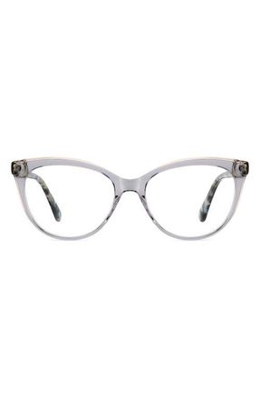 Kate Spade New York kariane 55mm oval reading glasses in Grey Pink at Nordstrom