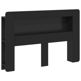 vidaXL Cabecero Con Armario Con Almacenamiento Madera De Ingenier&iacute;a Vidaxl