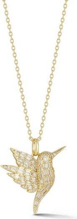 Glaze Jewelry Hummingbird Pendant Necklace in Gold at Nordstrom Rack