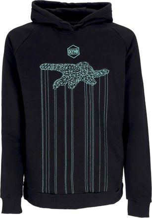 Dolly Noire Zwarte Control Hoodie Lichtgewicht Sweatshirt - Heren - Hoodies - Zwart - L - Katoen - Hoodies & sweatvesten