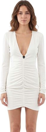 Dsquared2 White V Neck Mini Dress