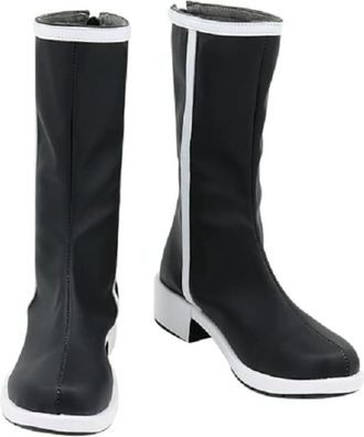 Generic Anime Cosplay Boots for Ran Haitani Stage Performance Props Shoes Halloween Comic Con Men Women (Black,13.5)