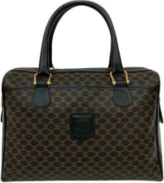 Celine Pre-owned Handbags, female, Multicolor, Size: ONE SIZE Pre-owned Macadam Blazon Leather Handbag
