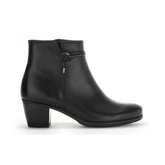 Gabor Schoenen, Dames, Zwart, 38 1/2 EU, Leer, Enkellaarsjes