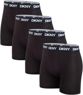 DKNY Pack of 4 Assorted Boxer Briefs in Black/black/black/black at Nordstrom Rack, Size X-Large