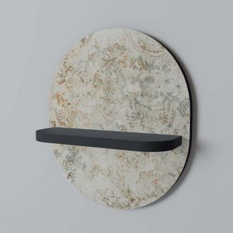 OEM Estante Ovalado Faded Elegance Negro