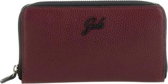 Gabs Zwarte leren portemonnee met ritssluiting kaartsleuf - Dames - Portefeuilles - Rood - ONE Size - Leer - Accessoires