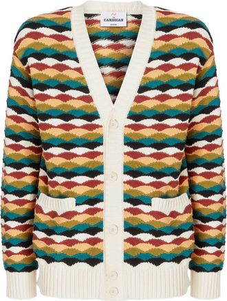 Missoni Cardigan con motivo jacquard - Bianco
