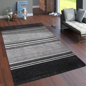 Paco Home Paco Home Alfombra Salon De Habitacion Pelo Corto Motivo Etnica Dibujo Geometrico A Mano 240x340 Cm, Gris 3