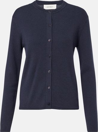Lisa Yang Abeena ribbed-knit cotton and cashmere cardigan