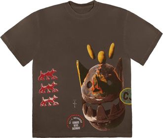 Travis Scott Never Backward T-shirt Brown CJFN-SS88